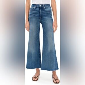 NWT Madewell The Flared Wide-Leg Crop Jean in Harleysville Wash